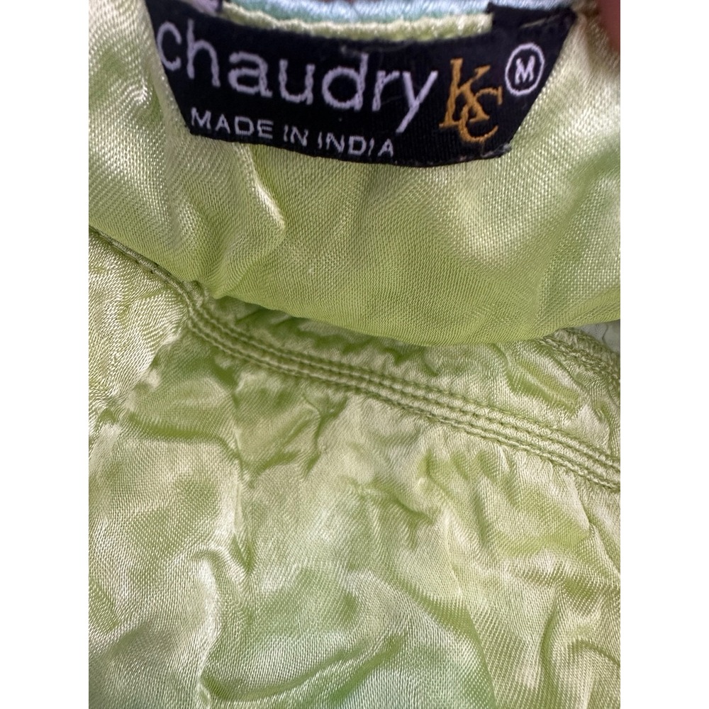 Y2K Chaudry KC Floral Embroidered Sequin Midi Skirt Fairy Ethereal Whimsical - Picture 7 of 13